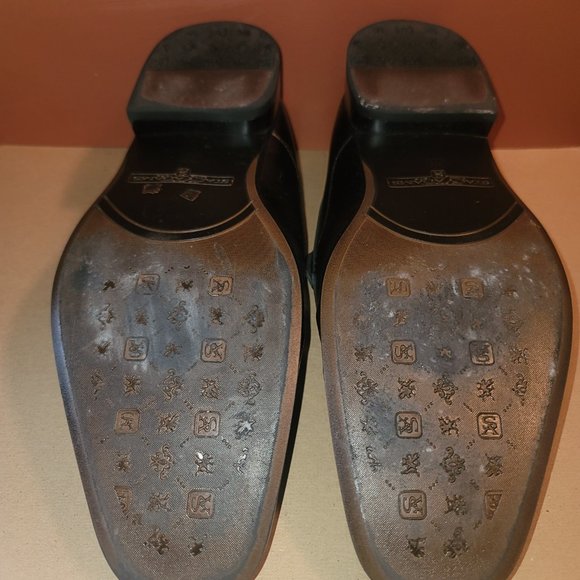 Stacy Adams Men's Square Toe Dress Shoes Size 9.5 Leather Black - Picture 6 of 8